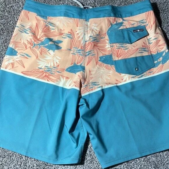Salty Crew Men's Tandem Boardshort Dark Aqua Size 36 - Picture 4 of 7